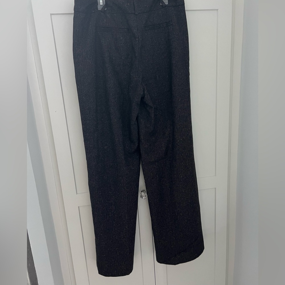 Ann Taylor LOFT Suit Women Dark Brown Tweed Wool Blazer and Pants Size 6 - Picture 10 of 16